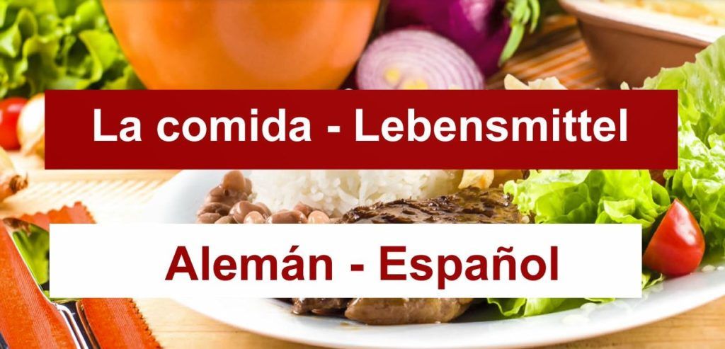 La Comida En Alem N Vocabulario