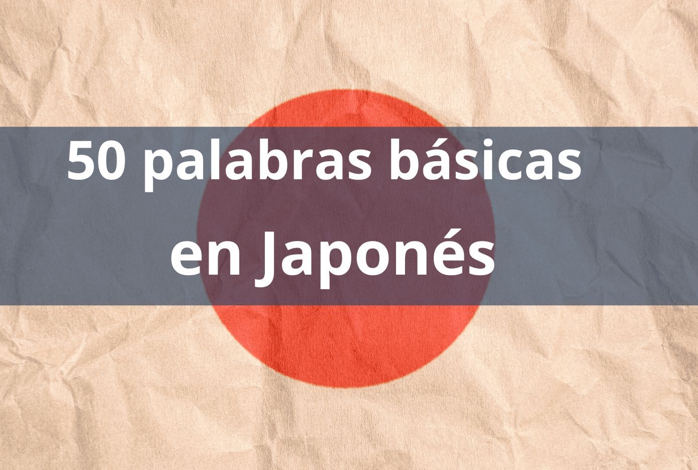 50 palabras en japones
