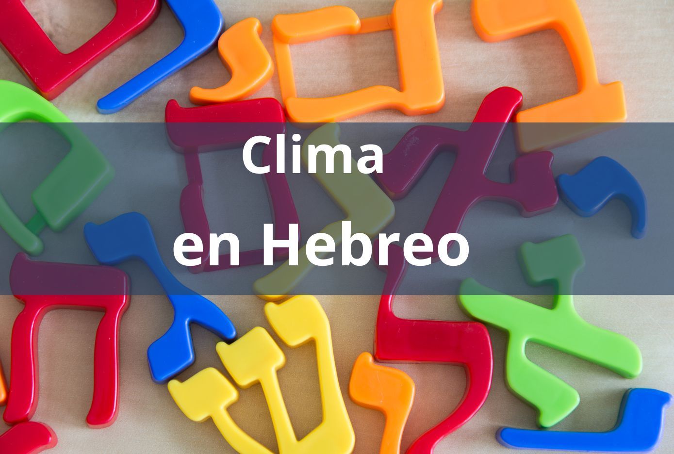 clima en hebreo