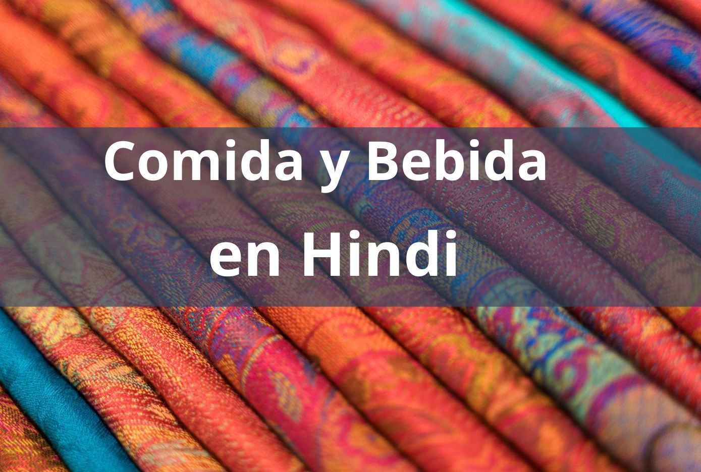 comida y bebida en hindi