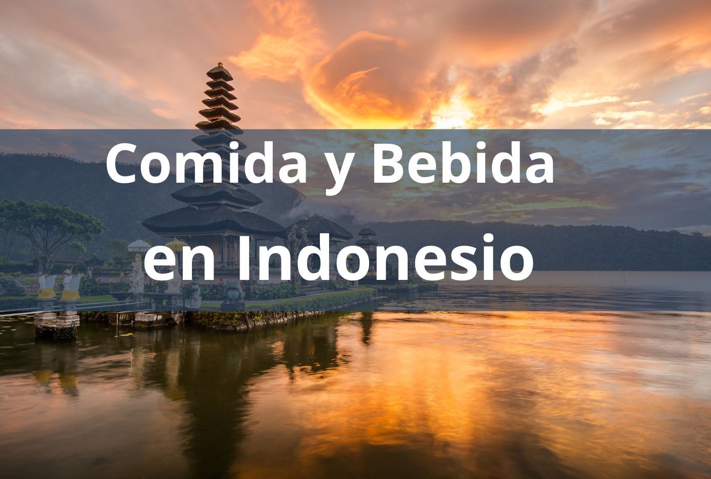 comida y bebida en indonesio