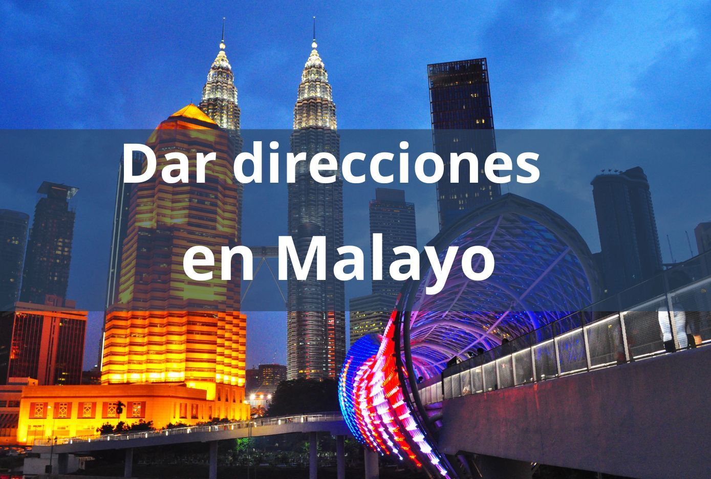 Cómo pedir ayuda y auxilio en Malayo