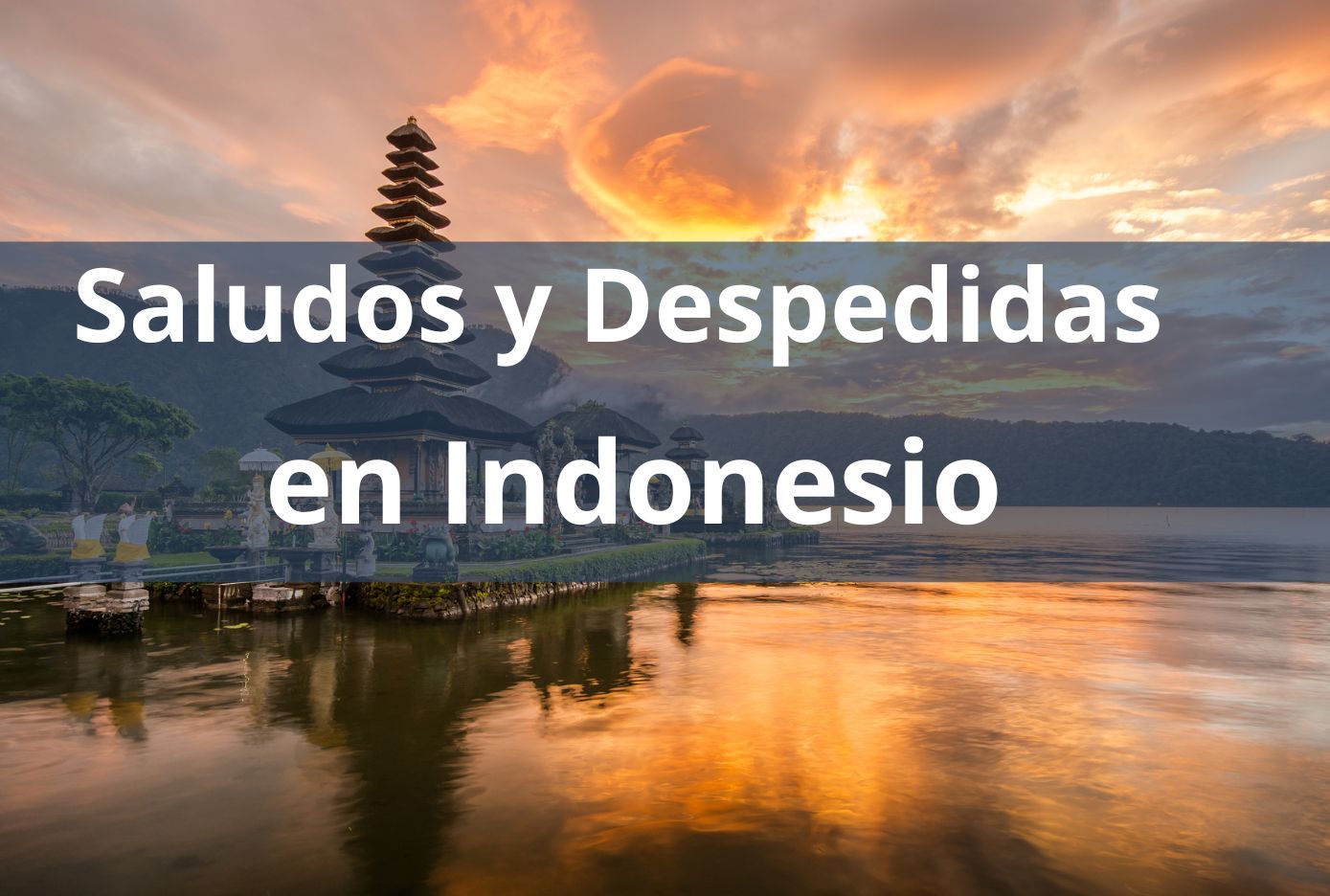 como decir hola en indonesio