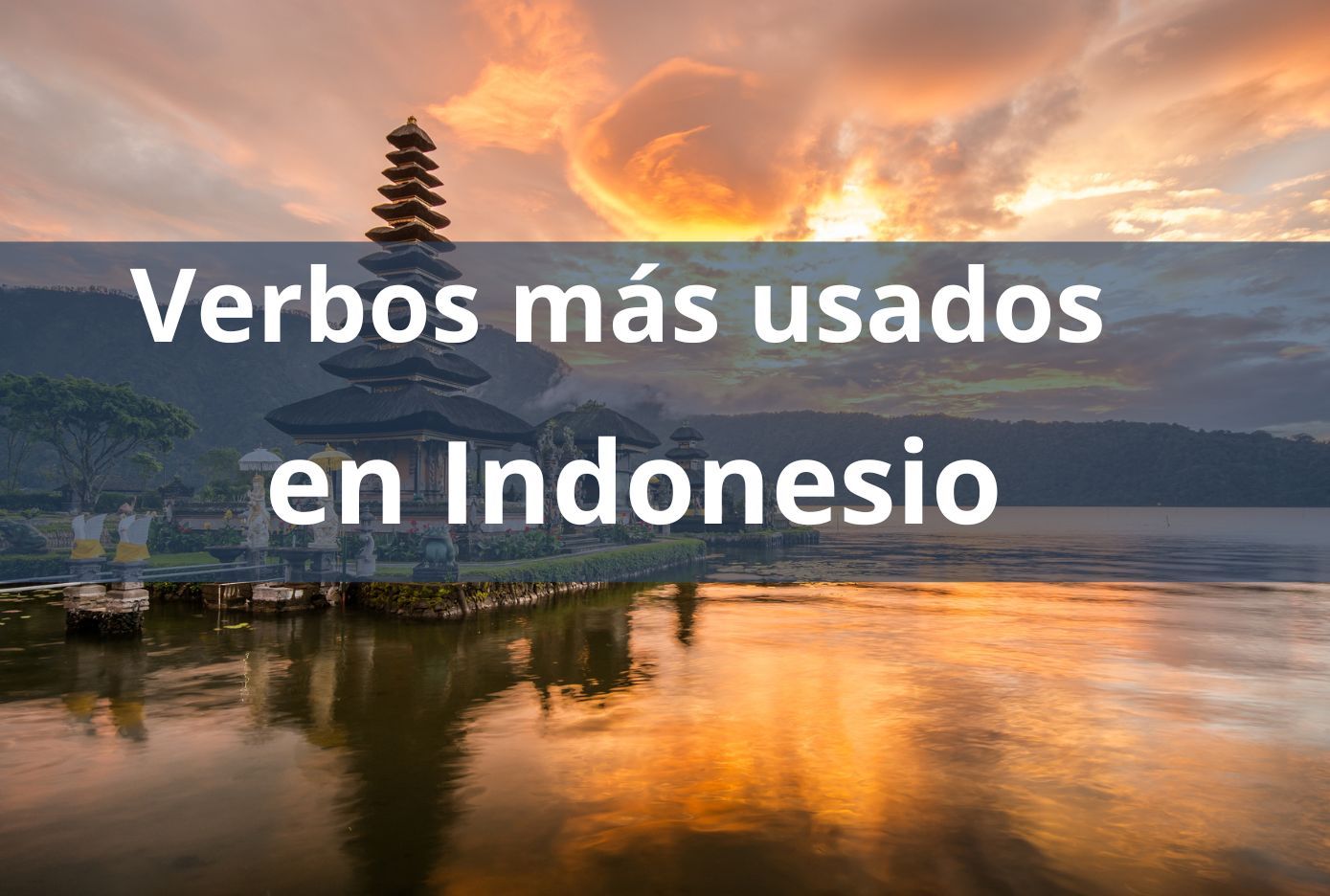 verbos en indonesio